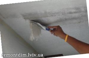 Фарбування стель водоемульсійними фарбами Львів :: Ціни