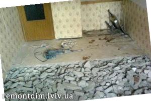 Демонтаж цементної стяжки Львів :: Ціни